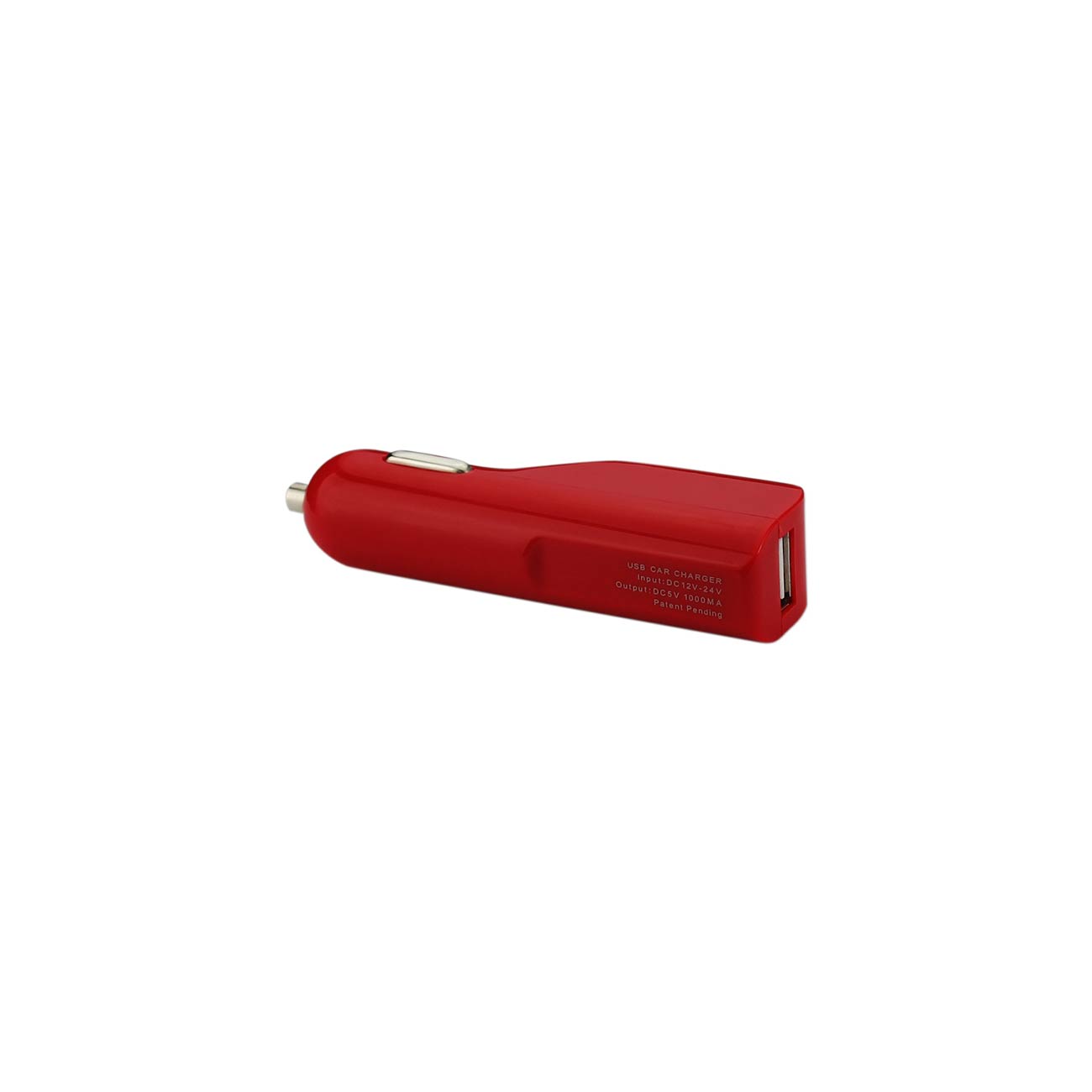 REIKO MICRO USB 1 AMP CAR CHARGER IN RED